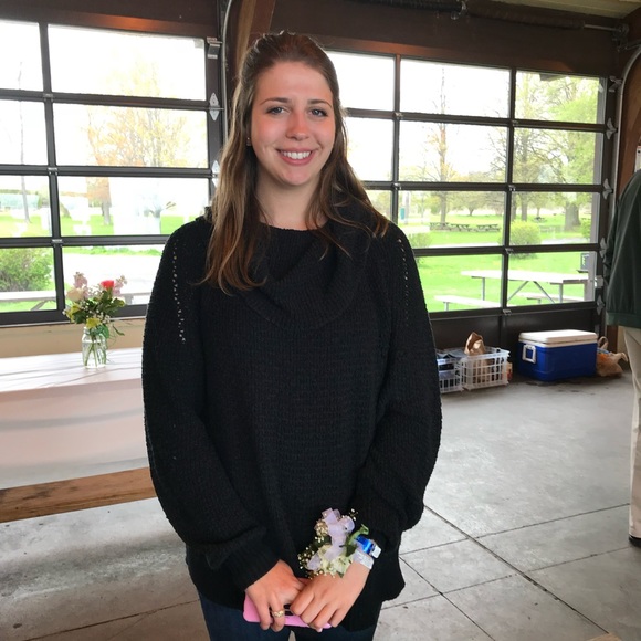 Free People Black Knit Sweater - Picture 4 of 4